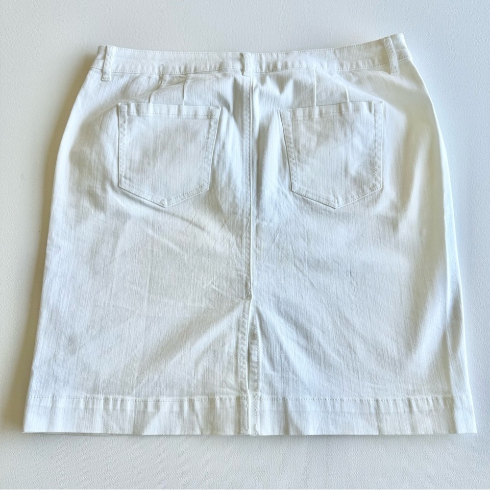 Charter Club White Denim Skirt - Picture 3 of 3